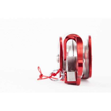 Miniature : Poulie autobloquante double en aluminium 2 x 62 MM PCA-1272 Portable Winch