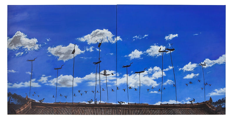 6 목리별곡, oil on canvas, 130_260cm, 2010.j