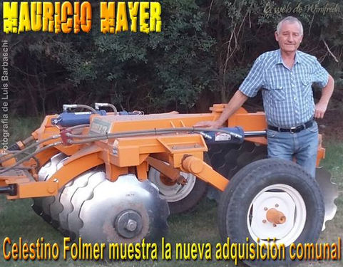 Comuna de Mauricio Mayer compró una rastra para los caminos rurales