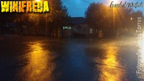 Mas de 400 milímetros en Winifreda.