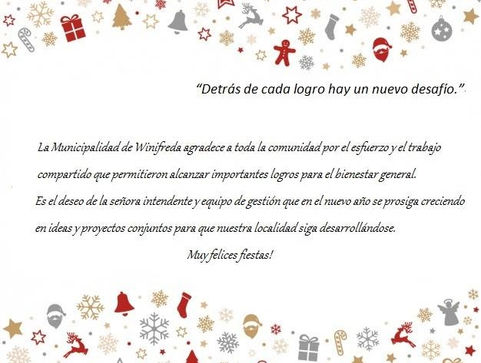 Winifreda: Saludos por las fiestas