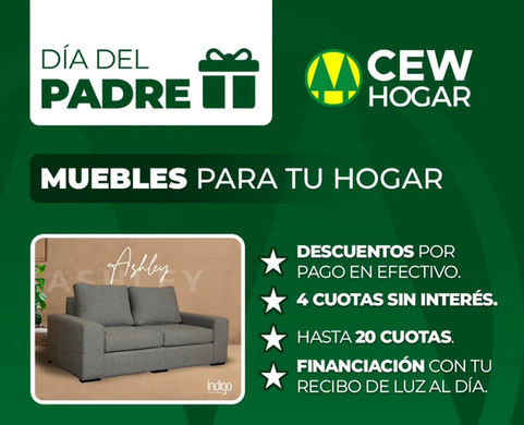 Día del Padre: CEW Hogar lanzó promociones especiales con descuentos y financiación