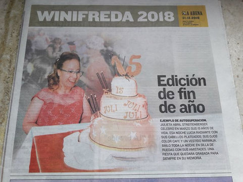 Julieta Abril Streitenberger festejó sus 15 años de vida
