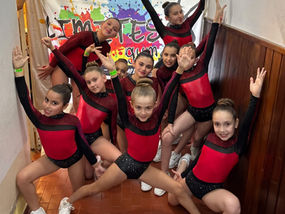 Límites Gym tuvo su debut zonal con seis coreografías y ya se prepara para competir en Pilar
