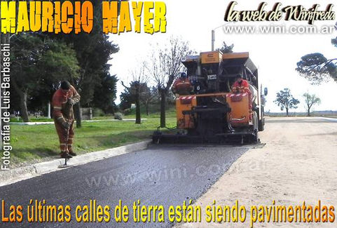 Pavimentan 13 cuadras en Mauricio Mayer