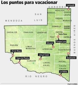 Turismo: Destinos con agua los más elegidos en La Pampa