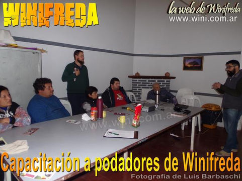 Se realizó capacitación a podadores en Winifreda