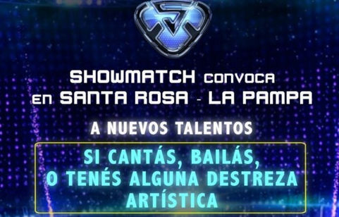 Showmatch realizará un casting en Santa Rosa