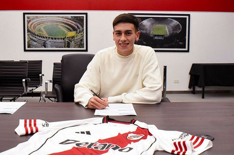 Juvenil pampeano firmó su primer contrato profesional con River Plate