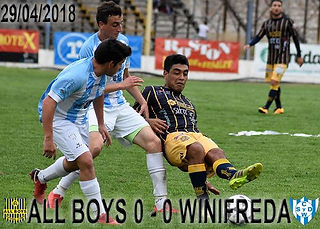 ALL BOYS 0 - 0 WINIFREDA