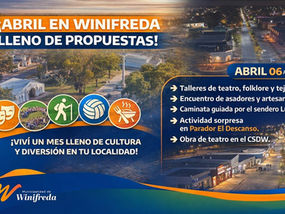 Abril llega con una agenda cargada de propuestas culturales, deportivas y recreativas en Winifreda