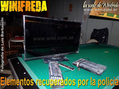 La policía esclareció robo en Winifreda