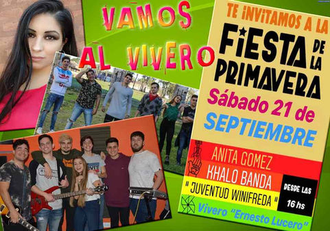 En Winifreda, Día de la primavera y del estudiante: ¡Vamos al Vivero!