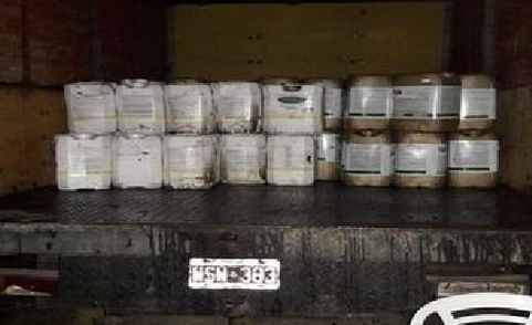 Policía de La Pampa recupera en Córdoba 2.300 litros de herbicidas robados