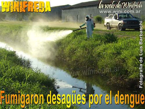 Fumigaron desagües por el dengue