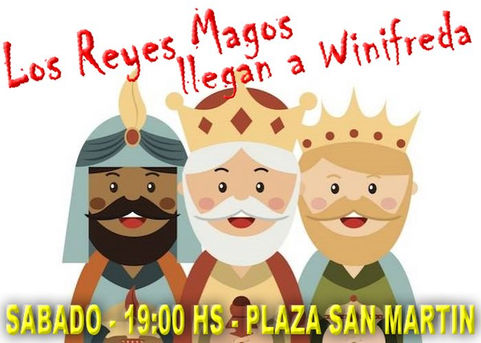 Winifreda: Visita de Reyes Magos y baile con ''La Negra''