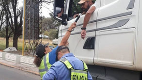 Fin de semana largo con fuertes controles en La Pampa: detectaron a un conductor con 2,97 g/l de alcohol y a un camionero con 1,08 g/l