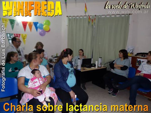 Charla sobre lactancia materna en Winifreda