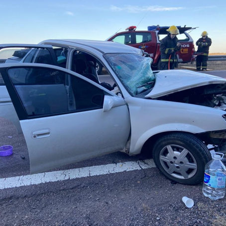 Tragedia en la Ruta 35: choque frontal dejó dos personas fallecidas y varios heridos