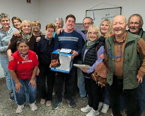 Gran convocatoria y clima de fiesta en el bingo del Centro de Jubilados de Winifreda
