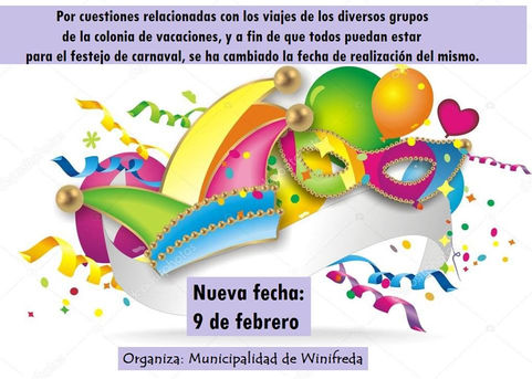 9 de febrero : Carnaval en Winifreda