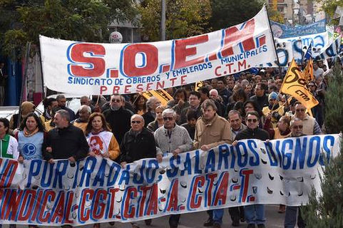 Los gremios pampeanos se movilizaron contra el ajuste