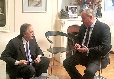 Alfonsín apoyó a Marino como candidato a gobernador