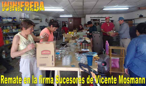 Winifreda: En un remate se vendieron mas de 500 lotes con cientos de productos