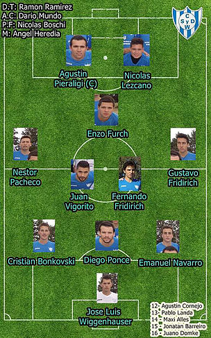 FORMACIÓN DEL DEPORTIVO WINIFREDA