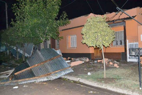 Un tornado azotó a General Acha: se formó un comité de emergencia