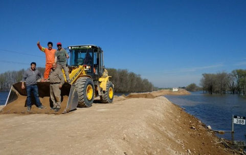 Unieron el alteo de la ruta nacional 35: video