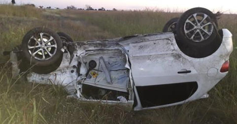 Joven de Winifreda volcó en la ruta nacional 35