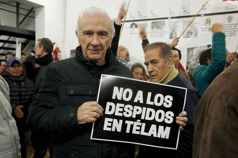 Apoyo a los despedidos de TELAM