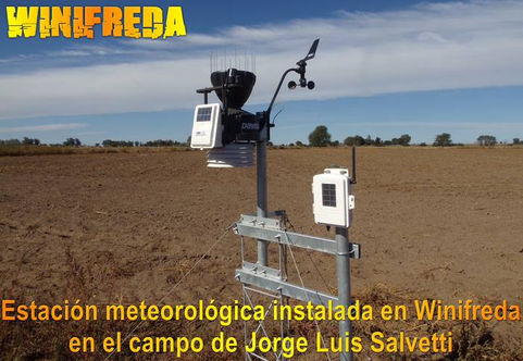 Avanza plan de estaciones meteorológicas. Instalaron una en Winifreda