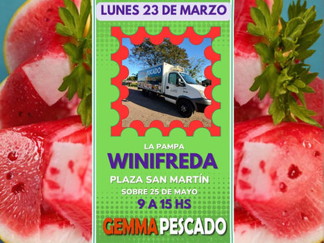 Pre Semana Santa: Gemma Pescados vuelve a Winifreda con una gran variedad de productos del mar