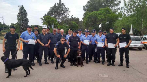 La Policía participó de Capacitación Operativa en Canes Detectores de Estupefacientes