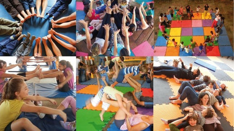 Winifreda: Práctica de Yoga en el comedor municipal