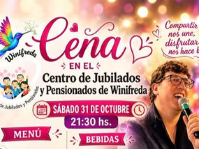 Cena, música y encuentro: el Centro de Jubilados de Winifreda prepara una noche para disfrutar