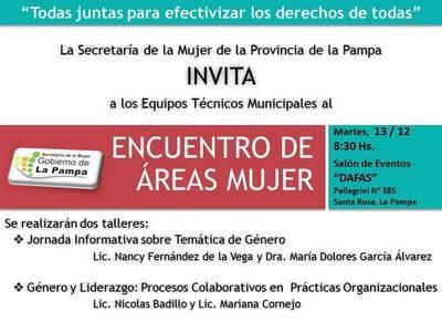 Encuentro Provincial de las Áreas Mujer