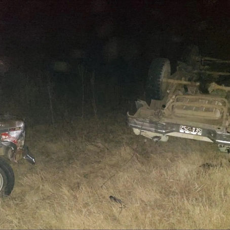 Grave accidente en Ruta 35, cerca de Winifreda: cinco heridos tras violenta colisión entre camionetas