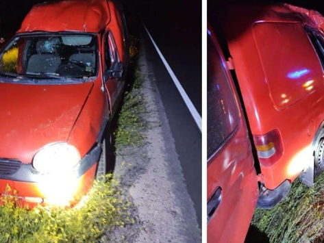 Vuelco en la ruta provincial 10: un conductor hospitalizado tras reventar un neumático