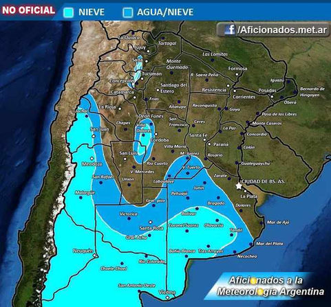 ¿La Pampa se viste de blanco?