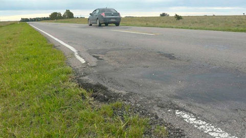 El 75% de las rutas de Nación necesita nuevo pavimiento