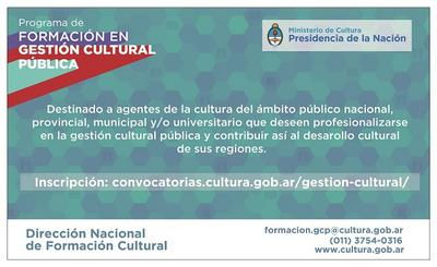 Capacitaciones para sectores de la Cultura
