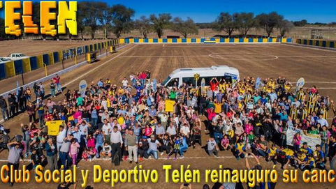 Telén: Con apoyo municipal, el Club Social reinauguró su cancha