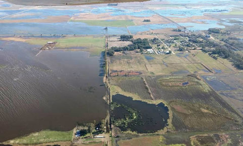 La Pampa: hay 713.445 hectáreas bajo agua