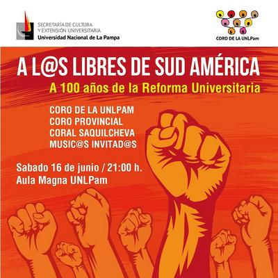 Concierto conmemoración a los 100 años de la Reforma Universitaria