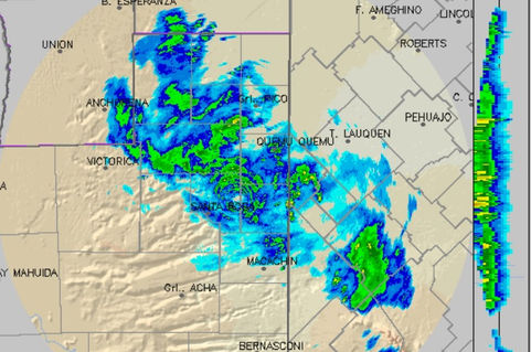 Alerta por lluvias y tormentas en la zona