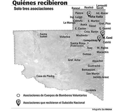 Bomberos Voluntarios: Nación solo envió a La Pampa los aportes de tres de los 35 cuarteles