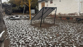 La nieve llegó a La Pampa: el oeste provincial amaneció teñido de blanco por la ola polar